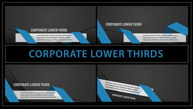 Corporate Line Lower Thirds