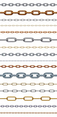 Fototapeta premium chain link metal steel