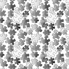 puzzle pattern seamless. Cartoon puzzle Seamless wallpaper