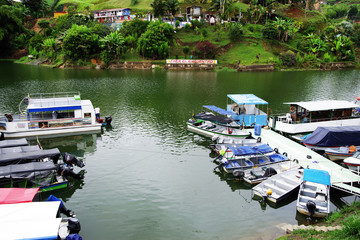 Guatape Lake (El Penol) in Antioquia, Colombia, South America