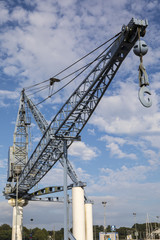 Fototapeta na wymiar Shipping Crane in Waterford