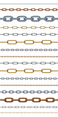 Obraz premium chain link metal steel