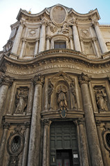 Fototapeta na wymiar Roma, chiesa di San Carlino alle 4 fontane