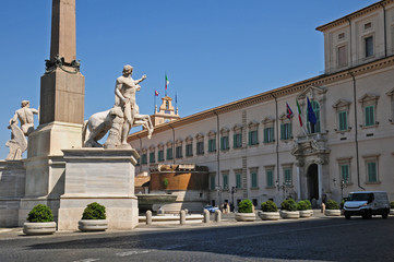 Fototapeta na wymiar Roma, piazza del Quirinale