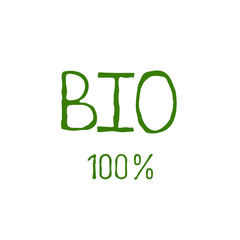 Bio healthy organic food label and high quality product badges. Eco, 100 bio and natural product icon. Emblems for cafe, packaging etc. Vector