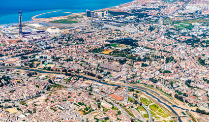 Aerial view of Algiers, the capital of Algeria
