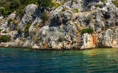 Kayakoy village,Simena,Fethiye,Mugla,Turkey