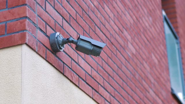Security camera in 4K slow motion 60fps