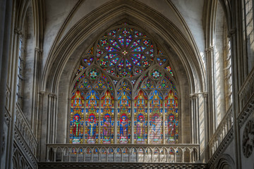 Obraz premium Bayeux, France - 08 16 2018: La Cathédrale de Bayeux
