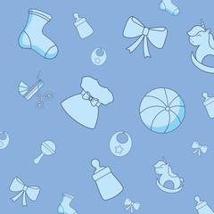 baby shower card pattern background