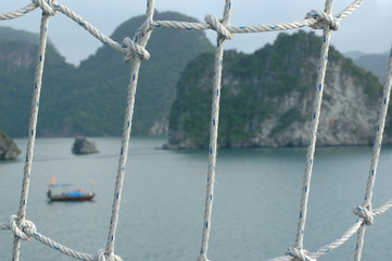 Fishing boat, Ha Long bay, Vietnam