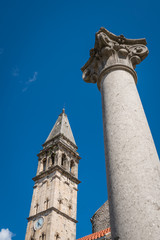 Large column in front of Saint Nikola Church