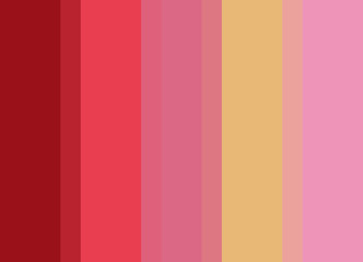 Striped background in vibrant red/coral/pink with soft golden-yellow accent, vertical stripes, color palette background