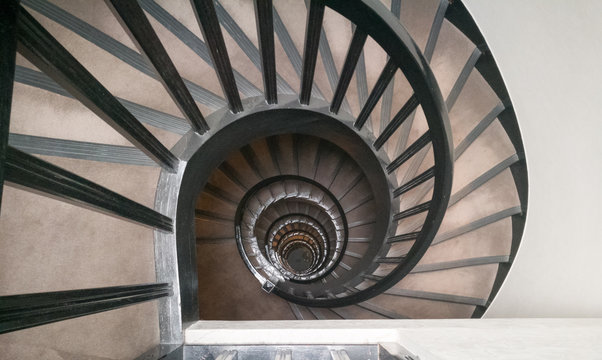 Spiral classical staircase background