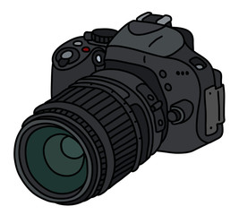 The black digital photographic camera