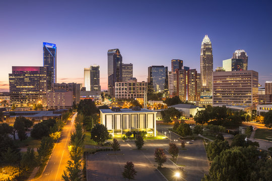 Charlotte North Carolina downtown city skyline