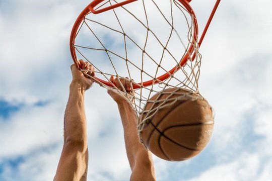 Basketball basketball hoop sport man outdoors male professional