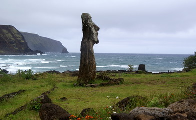 Moai auf der Osterinsel - Chile