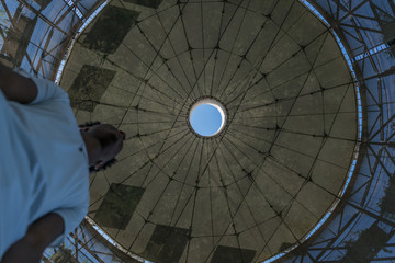 Young afro american man face expressions