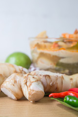 Tom yum thai spice soup, thai food popular