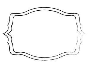 Label frame isolated sketch