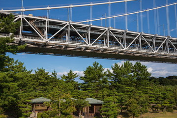 Seto ohashi bridge from Yoshima parking area,Shikoku,Japan