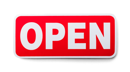 Red Open Sign