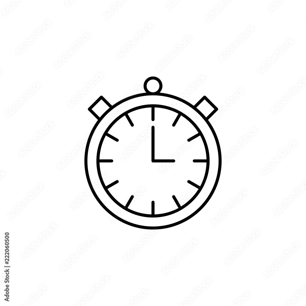 Poster timer time icon. element of hockey icon for mobile concept and web apps. thin line timer time icon c