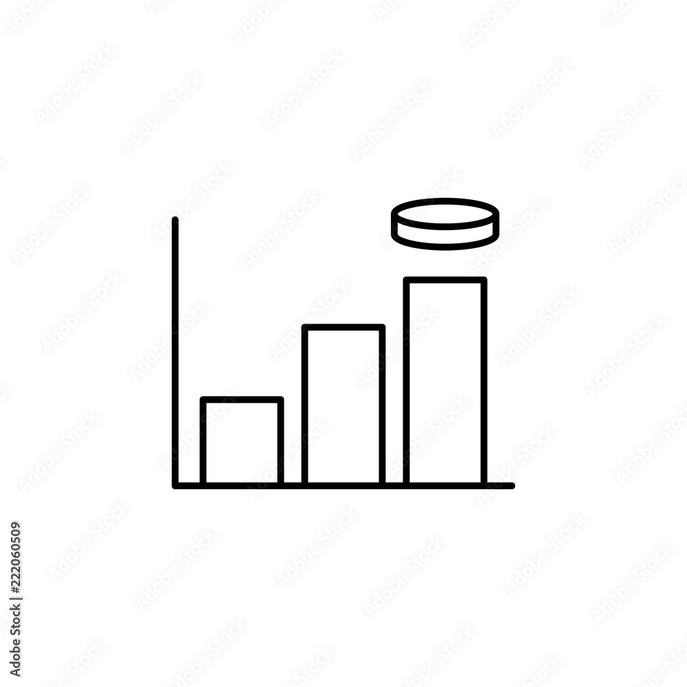 Poster statistics icon. element of hockey icon for mobile concept and web apps. thin line statistics icon c