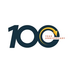 100 Year Anniversary Vector Template Design Illustration