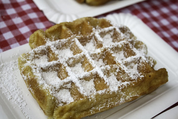Sweet Belgian waffle