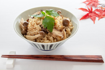 きのこと炊き込みご飯