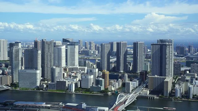 東京風景・湾岸エリアのタワーマンション群