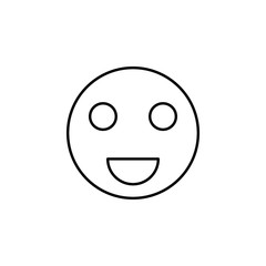 Happy sign icon. Element of image sign for mobile concept and web apps illustration. Thin line icon for website design and development, app development. Premium icon