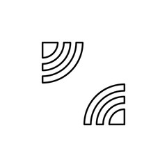 Signal sign icon. Element of image sign for mobile concept and web apps illustration. Thin line icon for website design and development, app development. Premium icon