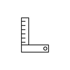 ruler. Element of construction icon for mobile concept and web apps. Thin line ruler can be used for web and mobile