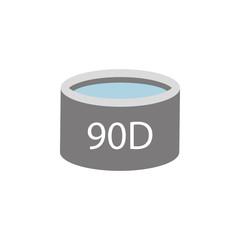 eye lens illustration. Element of optometry icon for mobile concept and web apps. Colored eye lens illustration can be used for web and mobile