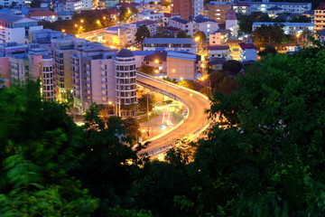 Naklejka premium city at night