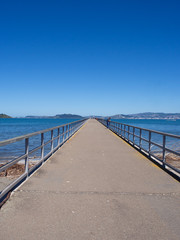 Obraz premium All The Way Along Petone Wharf