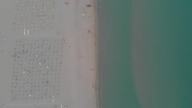 Nice landscape of Bibione, Italy in the summer. Beautiful beach, woods and city.