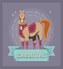 carnival horse circus show decoration retro