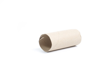 Empty tissue paper roll