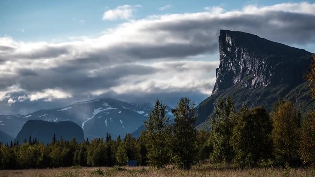 Timelapse Norway UHD - mountain, cloud