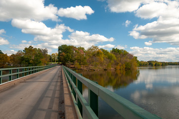 Bridge over lake