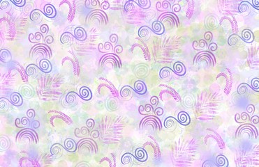  abstract beautiful soft colored floral pattern overall background with frame border