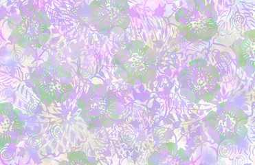 Fototapeta na wymiar abstract beautiful soft colored floral pattern overall background with frame border
