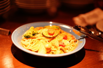 野菜のパスタ