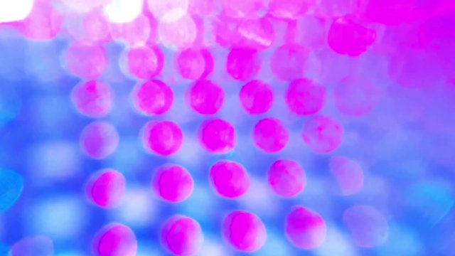 Rows of LED Light Diodes. Bokeh Background