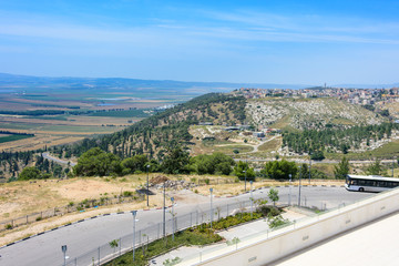 Views of Nazareth and the Galillee in Northen Israel