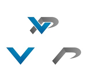 VP letter logo template 1